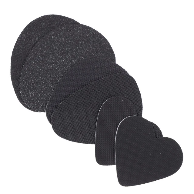 3 paia di cuscinetti antiscivolo suola aderente bastone protezioni scarpe forniture (nero