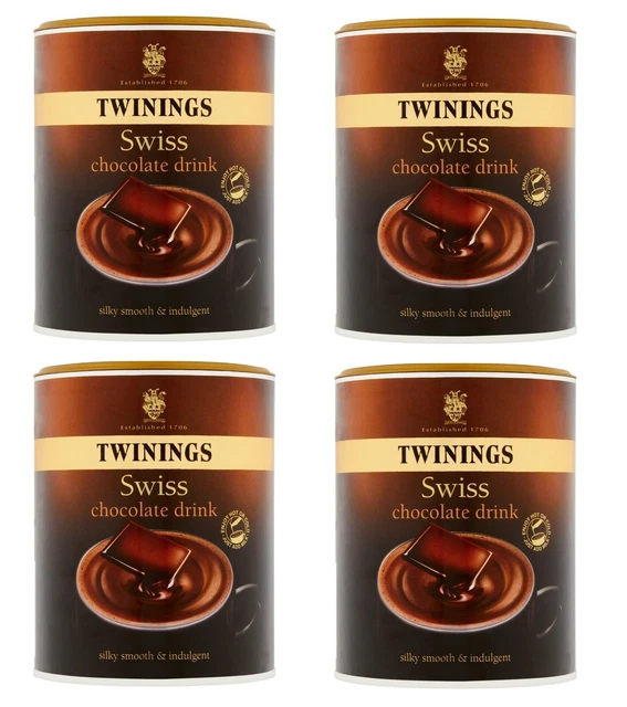 Twinings Swiss Hot Chocolate Silky Smooth & Indulgent 350g PACK OF 4