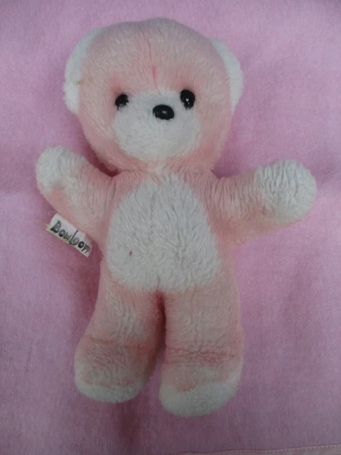 Peluche Oursourson Allongée Marron Et Rose Choco & Milk - Neuf, Parfait état, Idéal Pour Les Filles