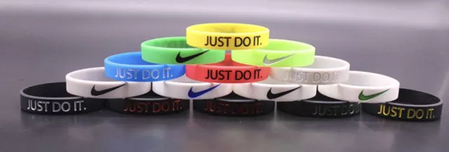 1pcs rubber bracelet 3D silicone wristband NIKE basketball mens/kids baller  band | eBay