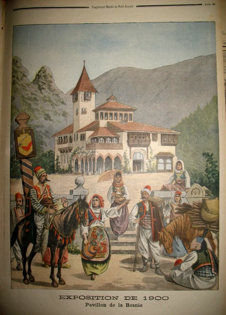 Expo Universelle Pavillon Bosnie Saint-Cyr Accident Fiacre Le Petit Journal 1900
