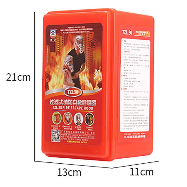 Cappa di fuga di emergenza maschera ossigeno respiratore fuoco fumo filtro protettivo tossico P6Y1