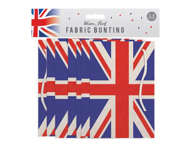 King Charles CORONATION 3,6 Metros Union Jack 12 Tela Bandera Bunting Bandera Real