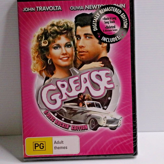 Grease DVD Rockin' Edition Olivia Newton-John Digitally Remastered 2-disc R4 NEW