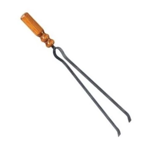 Pinza Per Camino In Ferro Battuto - 55cm, Per Legna E Stufe, Design Artigianale