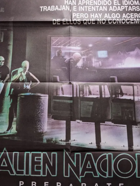 Alien Nation Spanish Movie Poster James Caan Mandy Patinkin Terence Stamp Sci-Fi