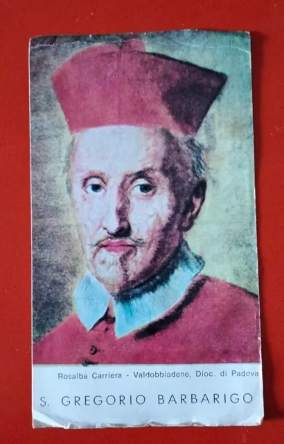 Santino / San Girolamo Barbarigo. Rosalba Carriera - Valdobbiadene.  Anno 1964