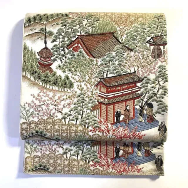 Japanese Kimono Belt Fukuro Obi Pure Silk B3447