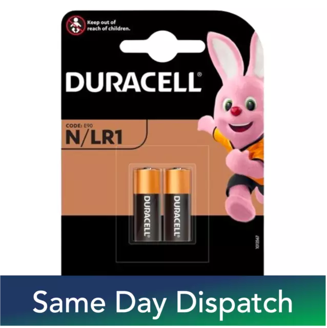 Duracell  N/LR1 MN9100 1.5V Alkaline Batteries - Pack of 2