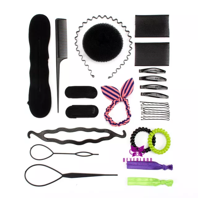 Haar Flechter Frisurenhilfe Zopf Haar Zubehör Styling Set Braid Zubehör Kit