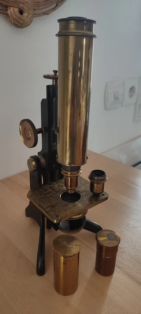 Objectif Ancien Boulade Lyon Vers 1860 - Laiton - Opticien Primitif - Collection