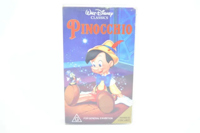 Walt Disney Pinocchio Vhs Video Tape Classic Animated Movie Vgc Hot