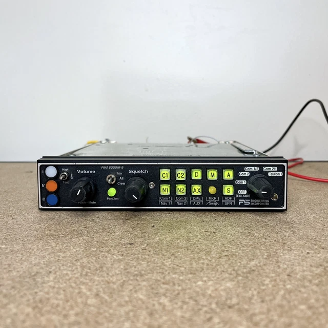 PS Engineering PMA6000M-S Audio Panel - Working