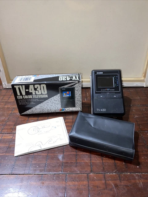 Casio TV-400 LCD Pocket Color Handheld TV Television VHF UHF Excellent shape