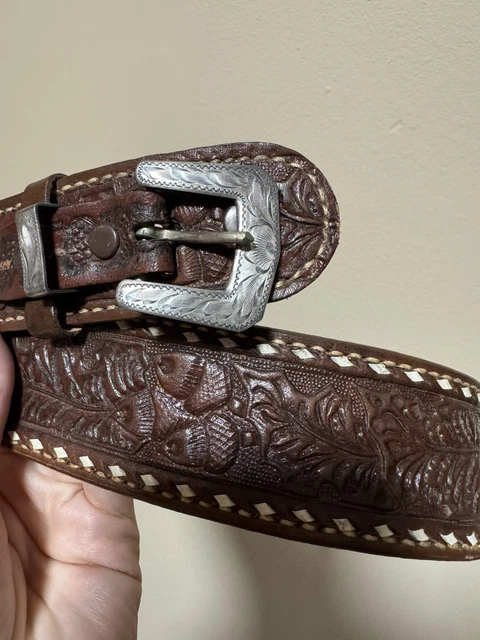 ORNATE ANTIQUE SILVER Belt Buckle Birmingham 1902 £110.00 
