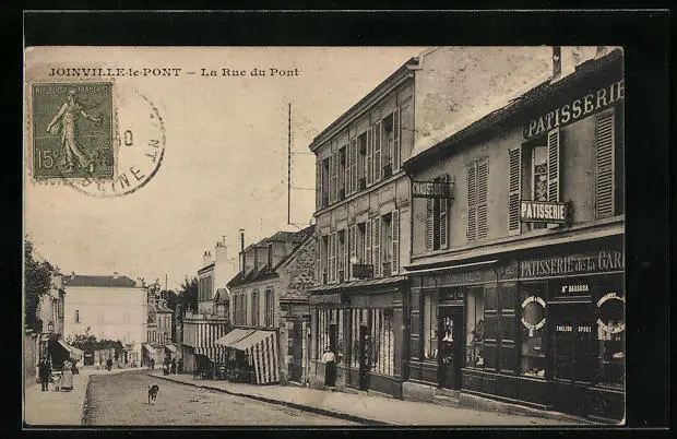 CPA Joinville-le-Pont, La Rue du Pont