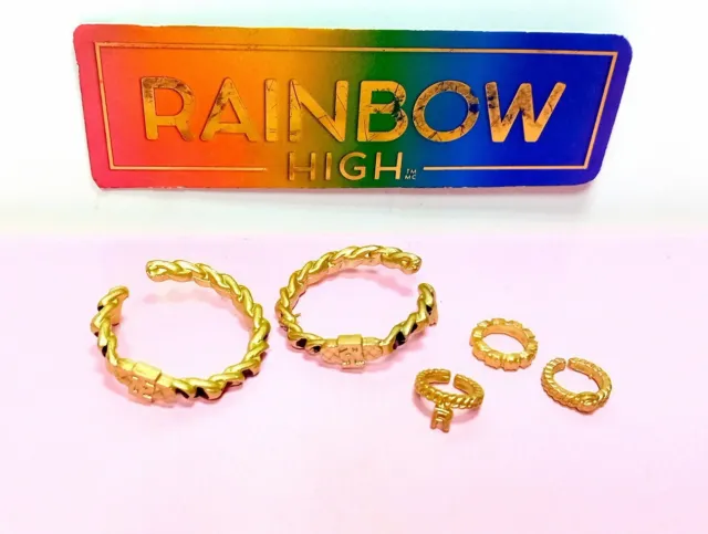 RAINBOW HIGH Doll Bundle #27 MELINE LUXE JEWELLERY Earrings Bracelet CHECK LIST