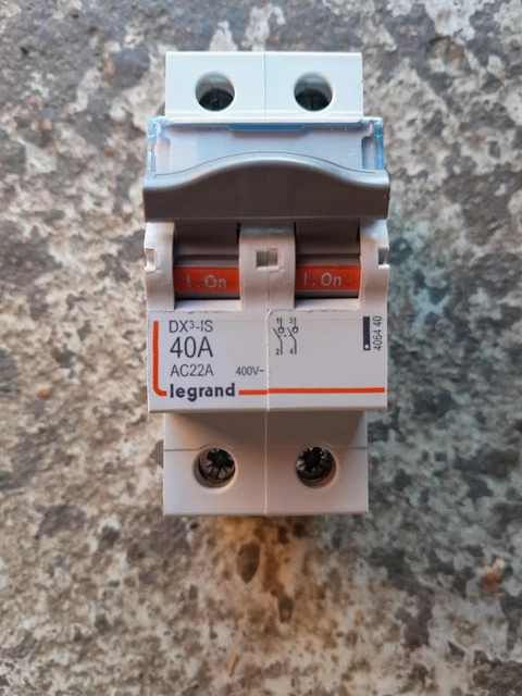 Inter sectionneur Legrand mono 40A