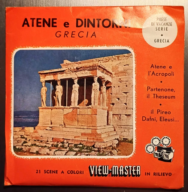 View Master   Atene E Dintorni   2151 2152 2154  In Italiano  Raro