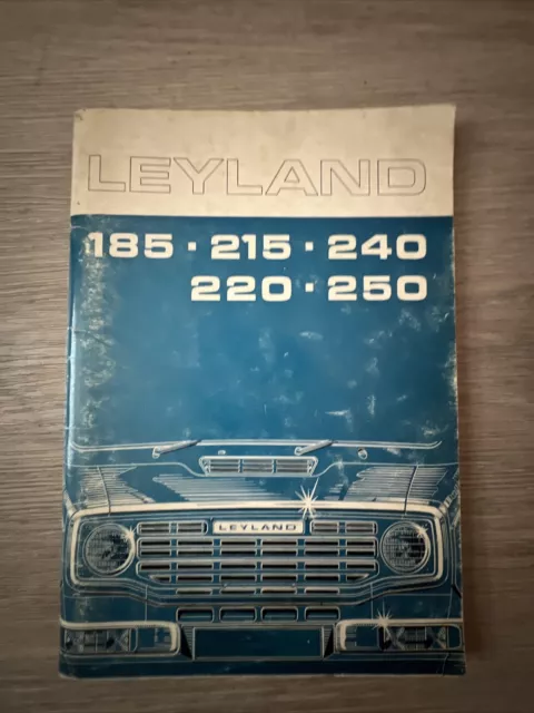 1975 British Leyland 185, 215, 240, 220, 250 Handbook Owners Manual (Sherpa)