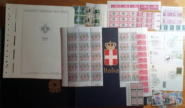 ITALY REPUBBLICA MAXI lot M 68 – LEUCHTTURM 1960-69 + GBE 1945-54 + DAVO REGNO