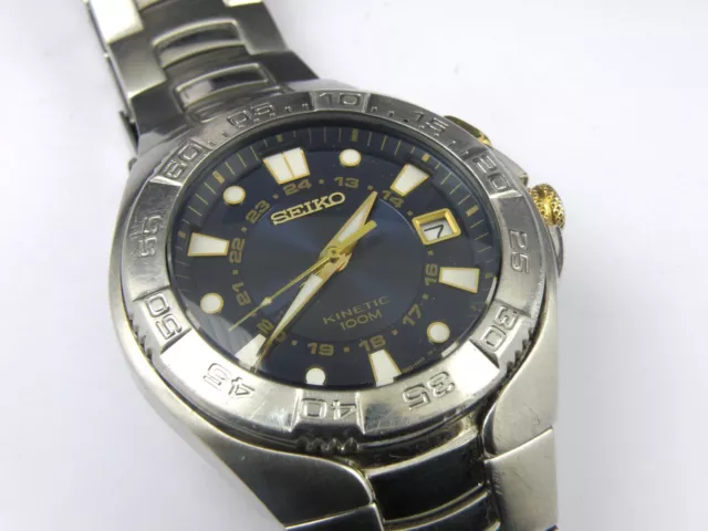 SEIKO KINETIC DIVER'S  King Size 5M62-0AY0 Watch for Hobby Watchmaker  EUR 128,00 - PicClick IT