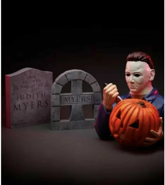 In HAND * Halloween Michael Myers Statue Led Light Up Resin Home Decor Battery 2