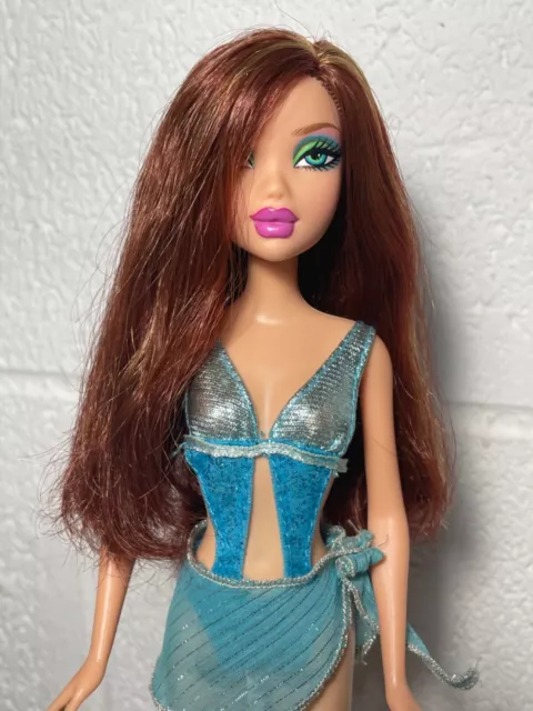 Barbie My Scene Tropical Juicy Bling Bikini Chelsea Doll Auburn Red Hair Rare