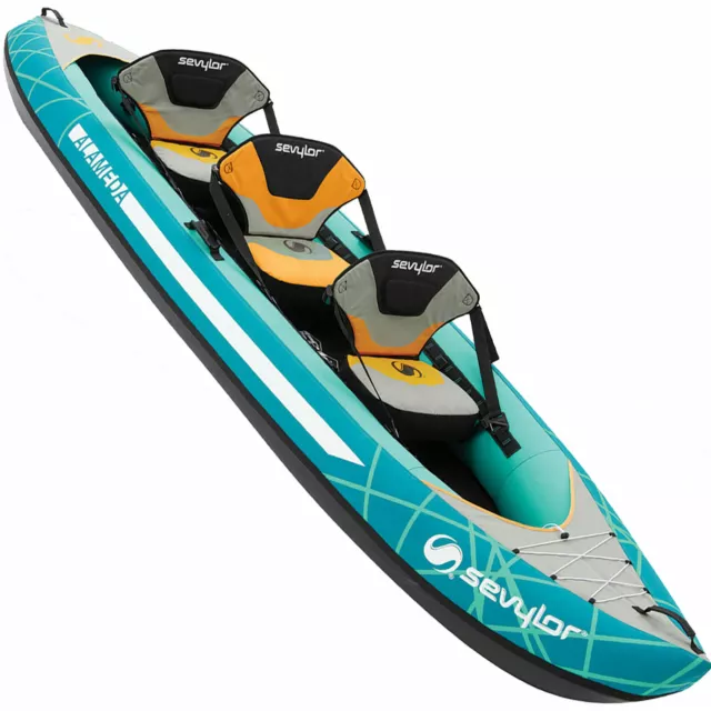 Sevylor Inflatable Alameda Kajak Kayak 3 Sitze Kanu Boot Touring Tourenkajak Set