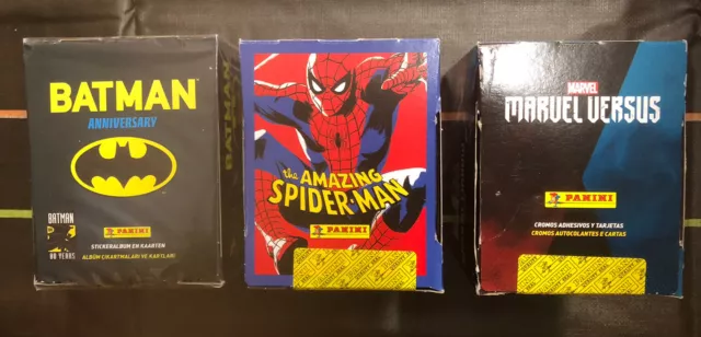 Display Panini Au Choix Marvel Versus Et Tc, Spiderman 60 Ans Batman 80 Ans Neuf