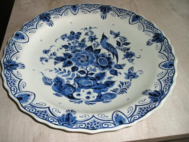 FAIENCE ROYAL de DELFT-  GRAND PLAT  - MURAL - 19 eme