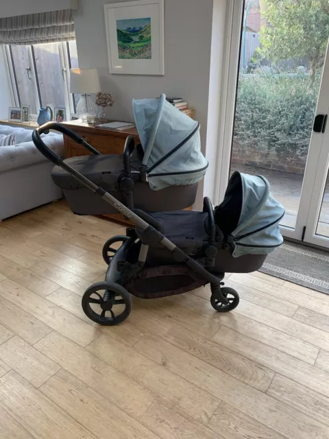 iCandy Orange Twin Pram And Pushchair