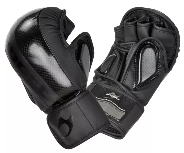 MMA/Allkampf Sparring Handschuh Carbon "Assassin" schwarz - Krav Maga Handschutz