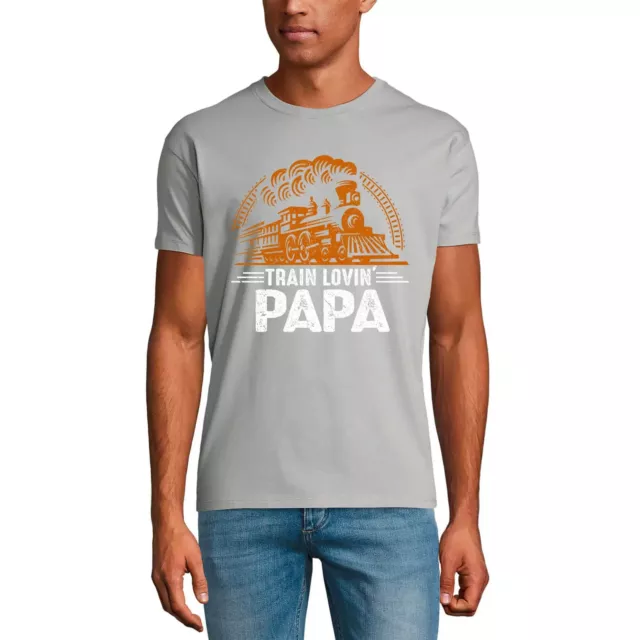 Camiseta Estampada para Hombre Train Lovin' Papa - Camisa Vintage - Día Del