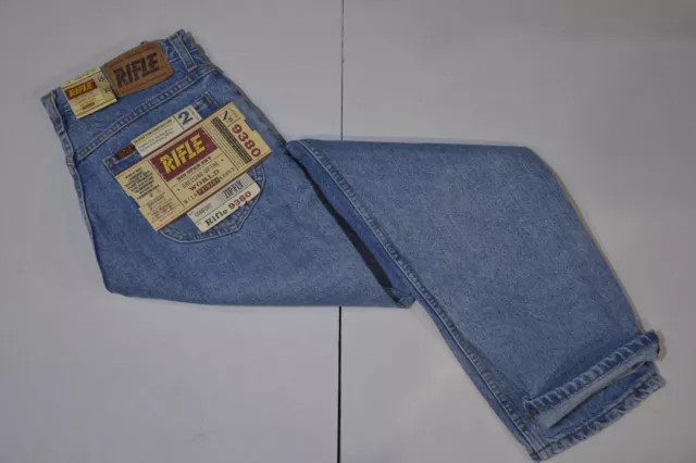 Jeans Rifle 9380, pantalone uomo chiaro, comodo vita alta