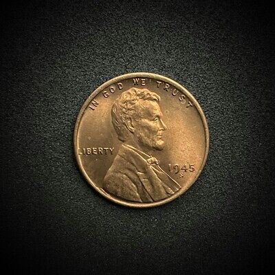 1945-S Lincoln Wheat Small Cent Penny Gem Uncirculated Bu (C08)