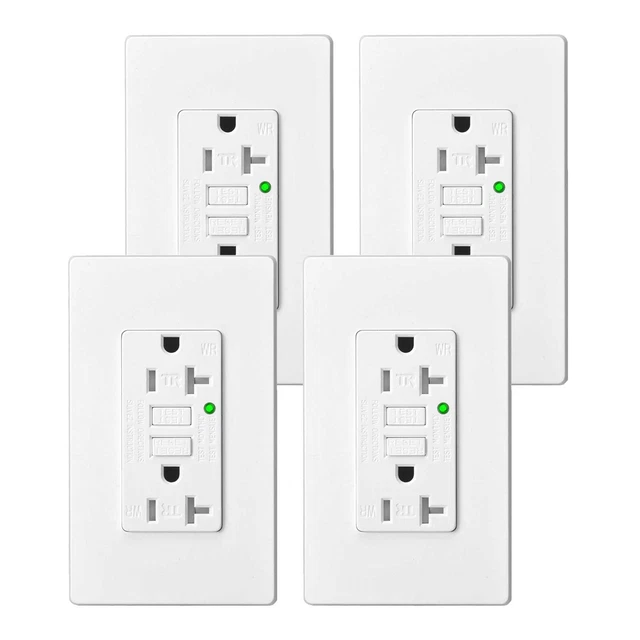 20A GFCI OUTLETS SelfTest Duplex Receptacle Ground Fault Circuit