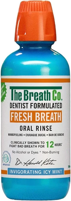 Alcohol Free Mouthwash - Dentist Formulated Oral Rinse for 12 Hours of Fresh Bre