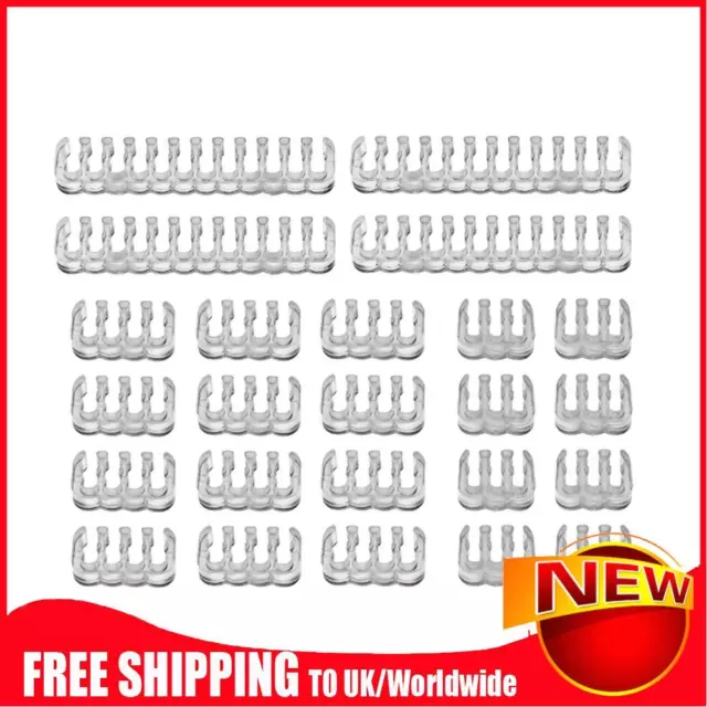 24 pz pettine cavo 24 pin 8 pin 6 pin per cavi di alimentazione PC 3,0-3,6 mm (trasparente)