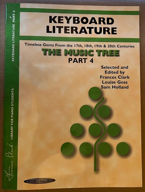 The Music Tree KEYBOARD LITERATURE PART 4, 29 short piano solos, F Clark #00700
