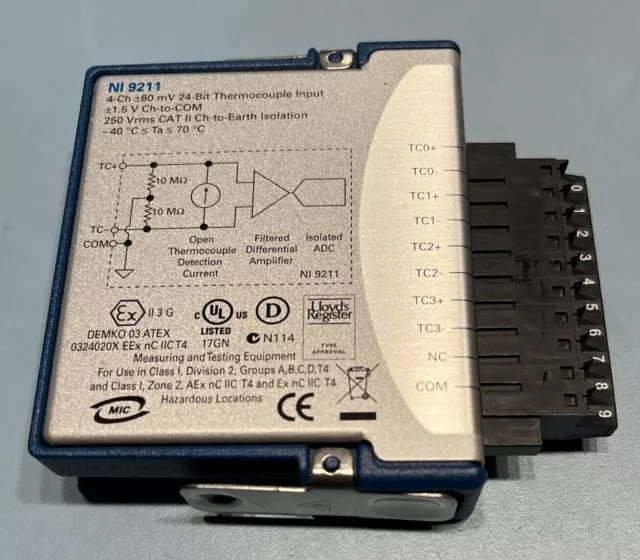 National Instruments NI-9211 4-Channel Thermocouple C-Series Module