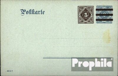 Württemberg dp10 carte postale de service inusés 1908 Paragraphe 