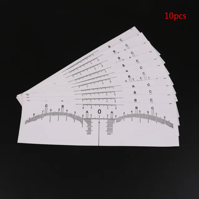 10x Tattoo Accesories Disposable Microblading Makeup Brow Eyebrow Guide Ruler-wf