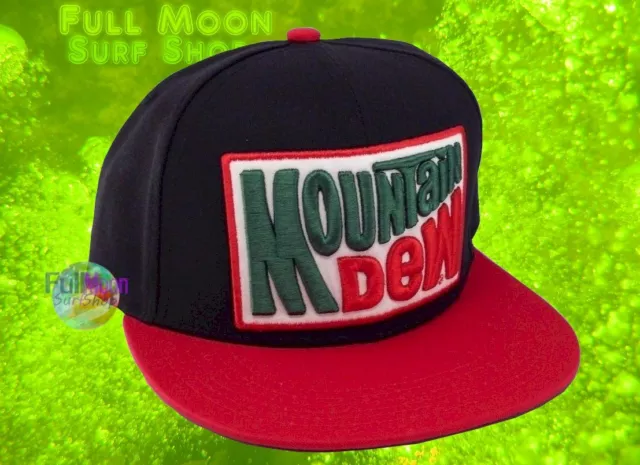 New Mountain Dew Retro Soda Mens Snapback Hat Cap