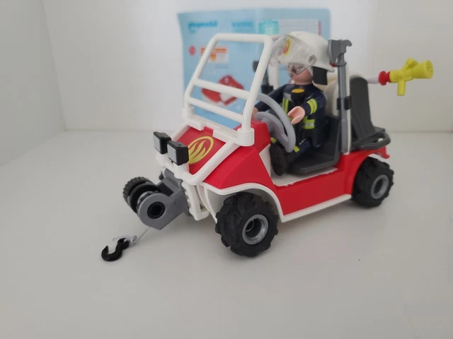 PLAYMOBIL POMPIER 5398 City action Chef des pompiers avec Quad Firefighter EUR 10,20 - PicClick FR