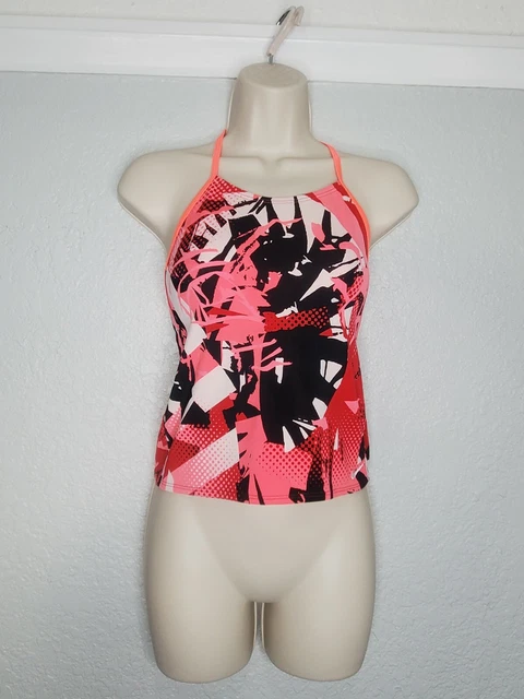 Nike Athletic Running Yoga Top Size Med (12) Pink & Black
