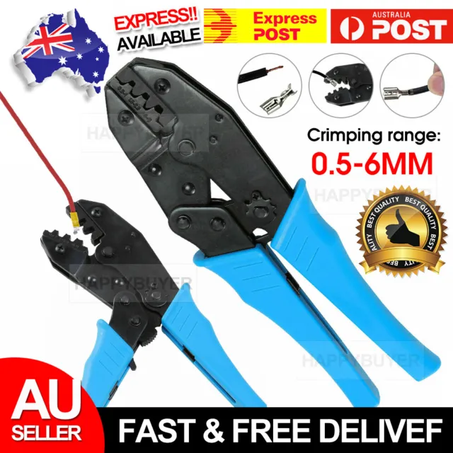 Cable Crimper Electrical Ferrule Ratchet Wire Plier Crimping Tool