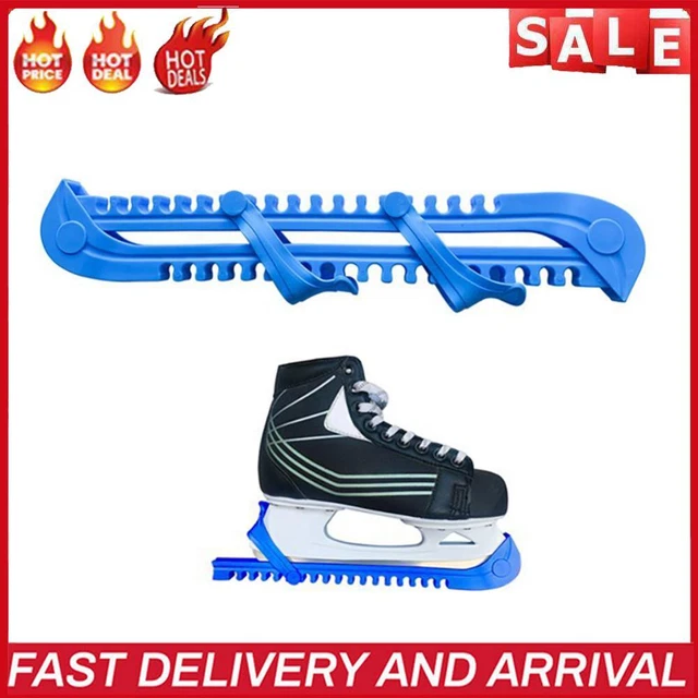 Plastic Running Covers, Adjustable, Non-Slip, For Hockey (Blue)