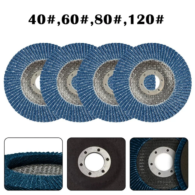 Accesorios de disco de lijado de rueda 1/4 piezas 115 mm para herramienta de lijado discos plegables