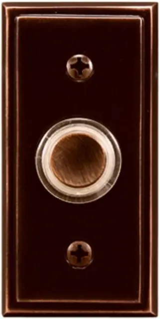 HEATHCO LLC SL-716-00 Wired LED Push Button, Oil Rubbed Bronze